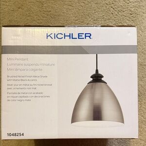 Mini Pendant Light with Brushed Nickel Finish